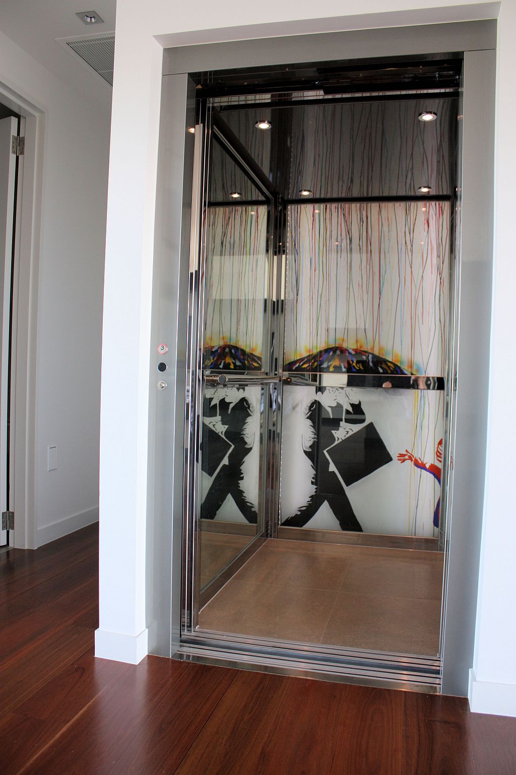 Supermec lift in the Teneriffe riverside factory conversion, photo 2 Supermec lift in the Teneriffe riverside factory conversion, photo 2