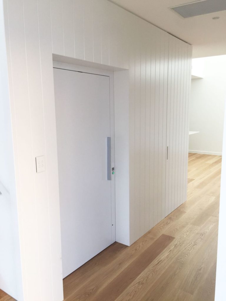 Lift Shop lift door integrated with the home interior