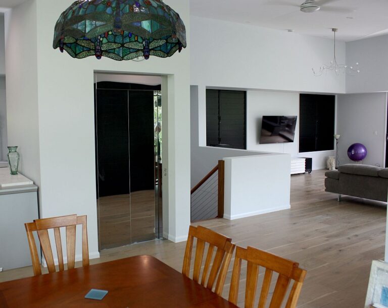 Dining table, light and lift