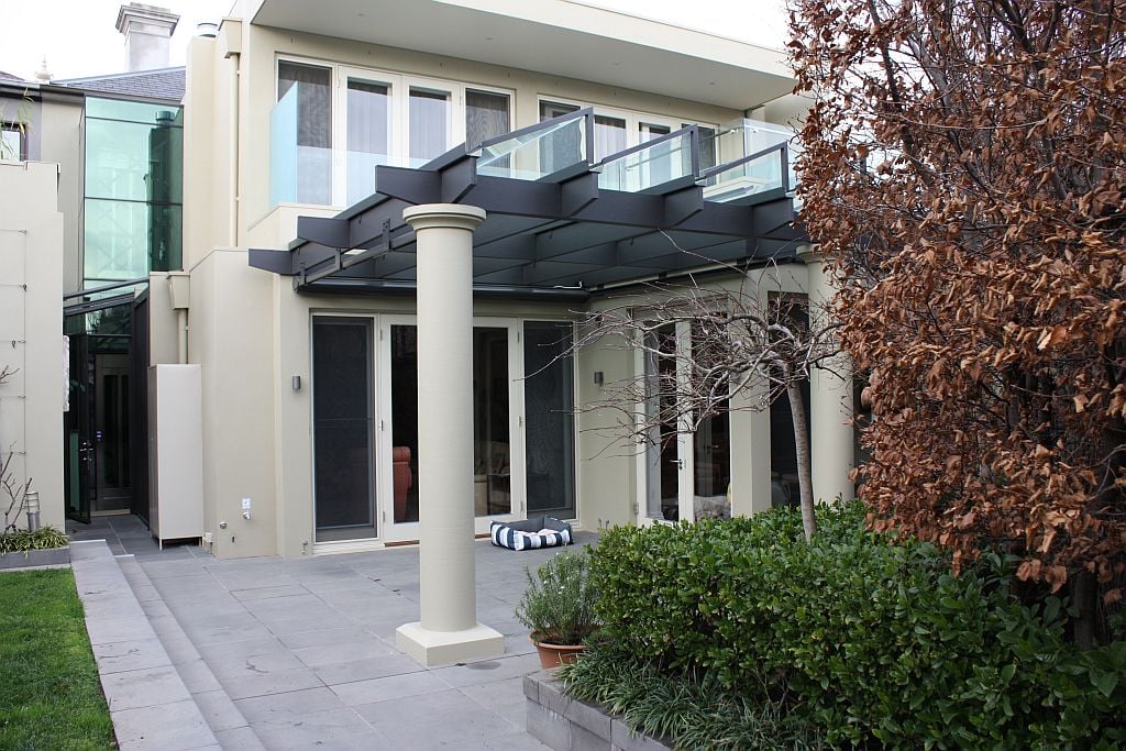 Outdoor view of a home with a Lift