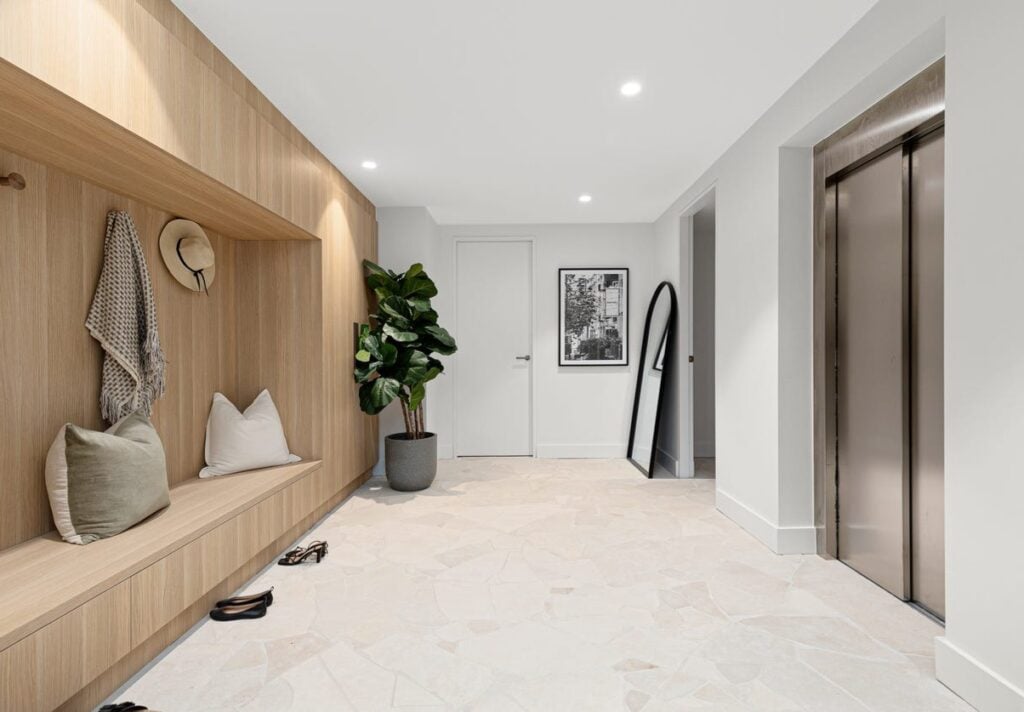 Bedroom with access to home lift