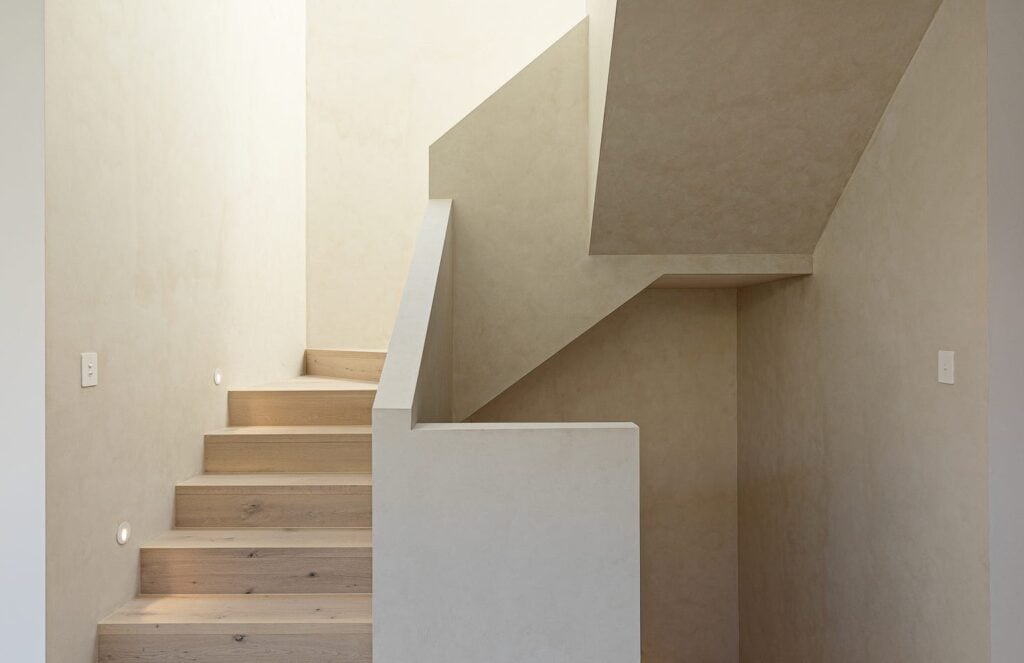 Luxury staircase paired with Lift Shop A Series lift