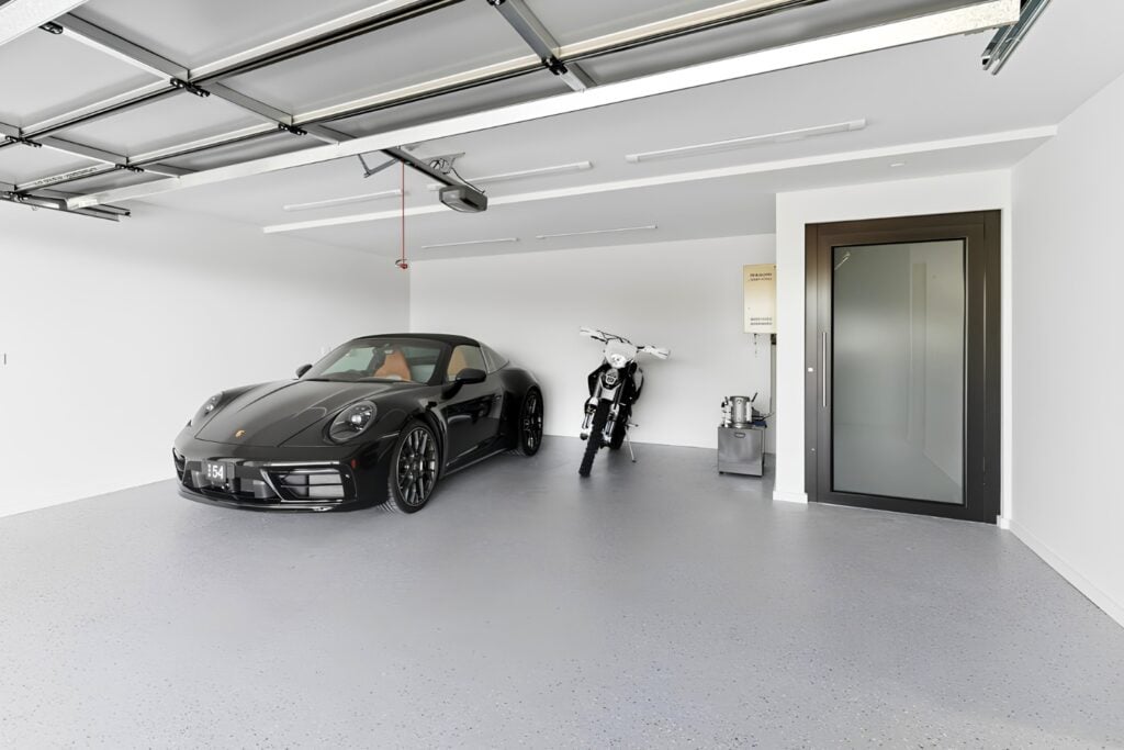 Luxury home elevator providing direct access from garage level in architect-designed Thirroul home