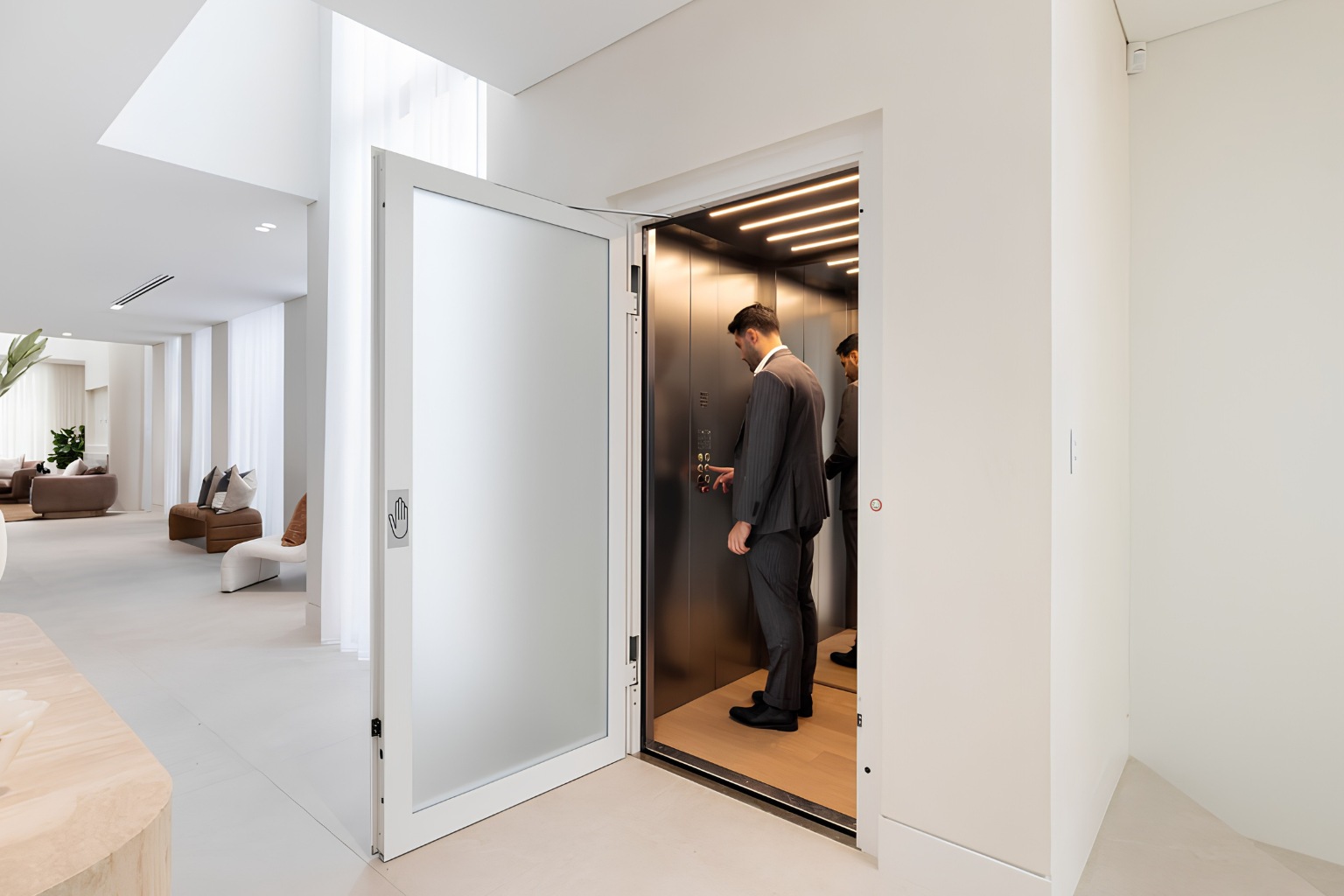 Lift Shop luxury home lift cabin with a 2100mm ceiling