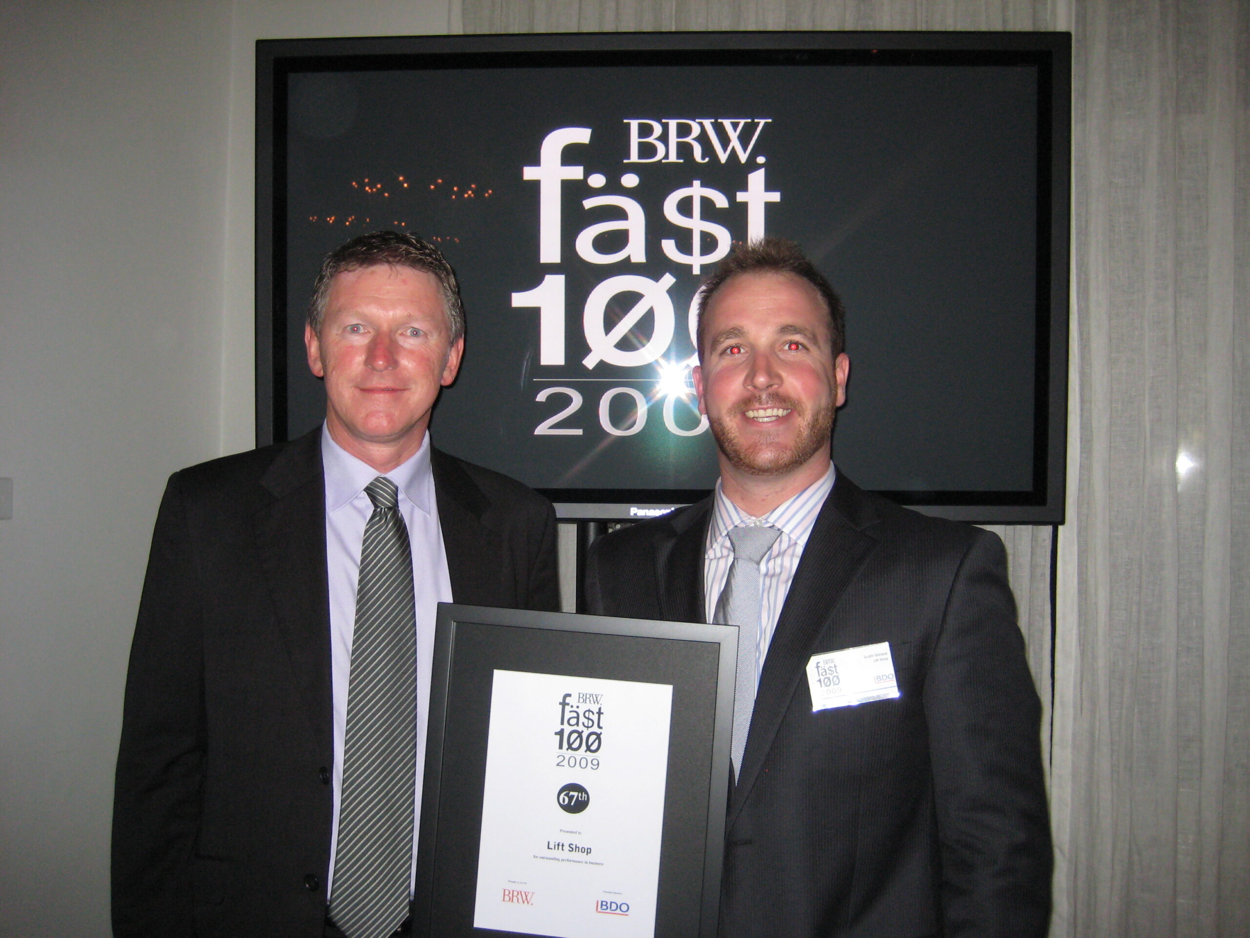 BRW Fast 100 awards night, 2009