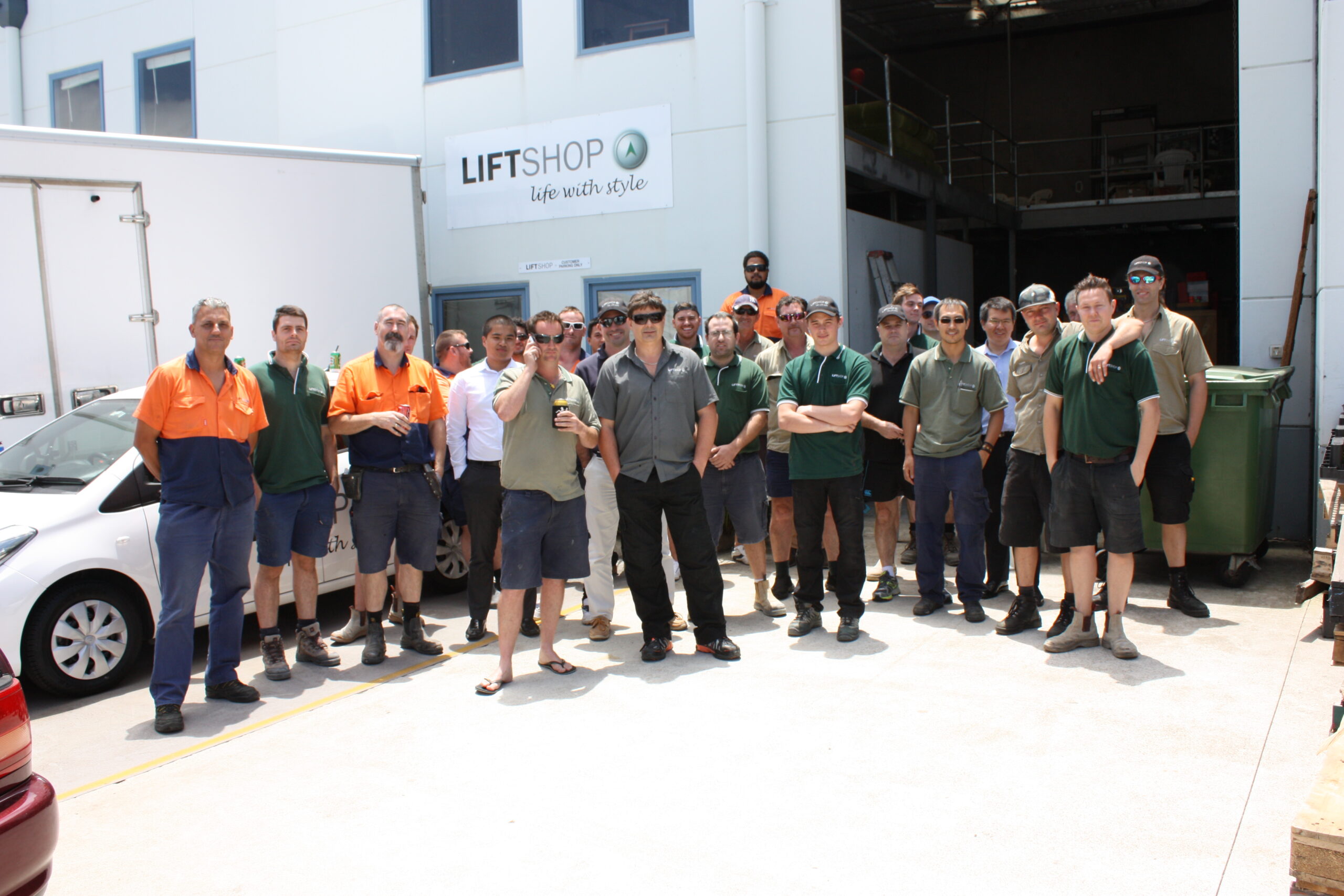 Lift Shop team photo, 2014