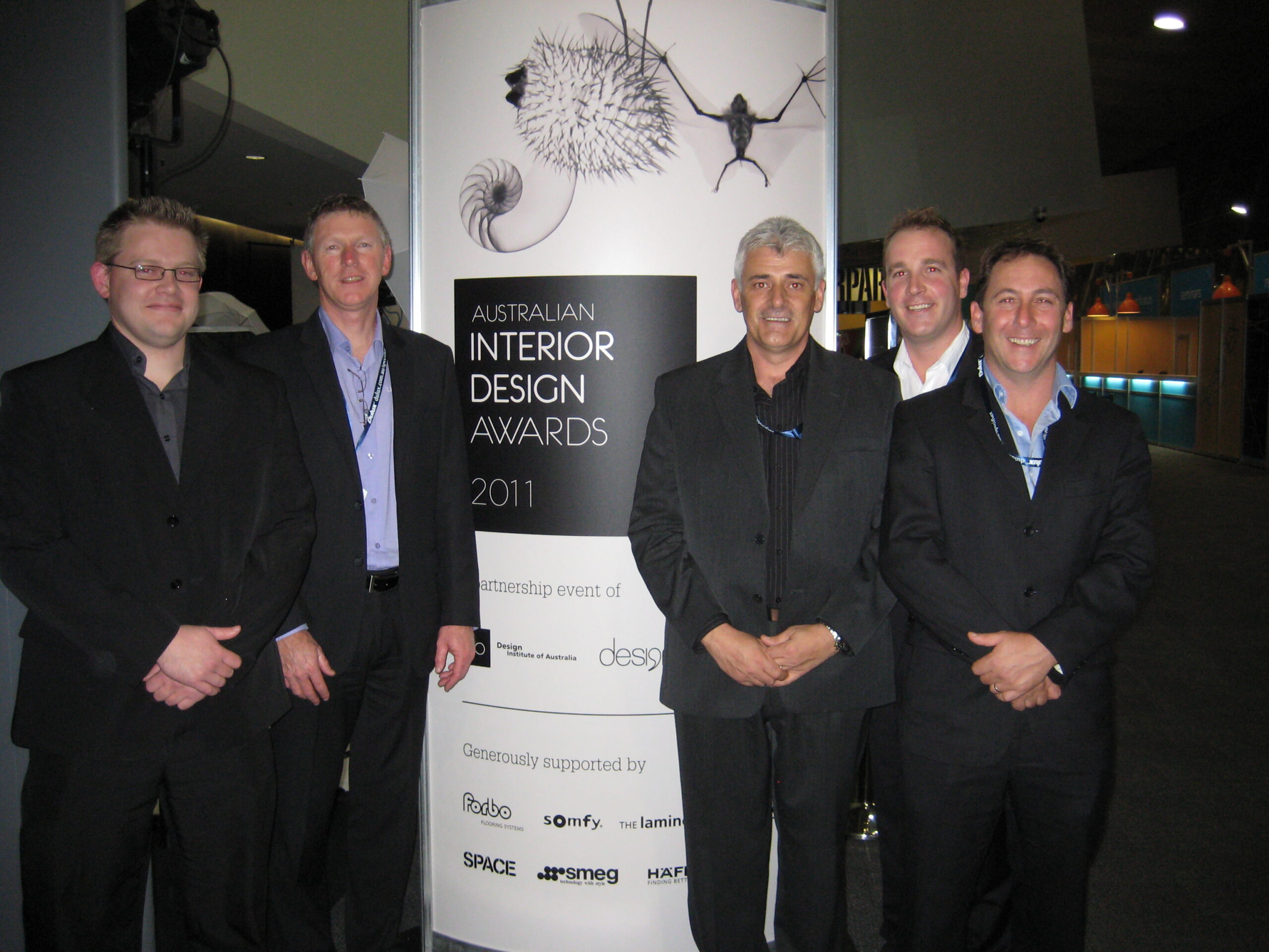 The Lift Shop team at the Design Awards, 2011