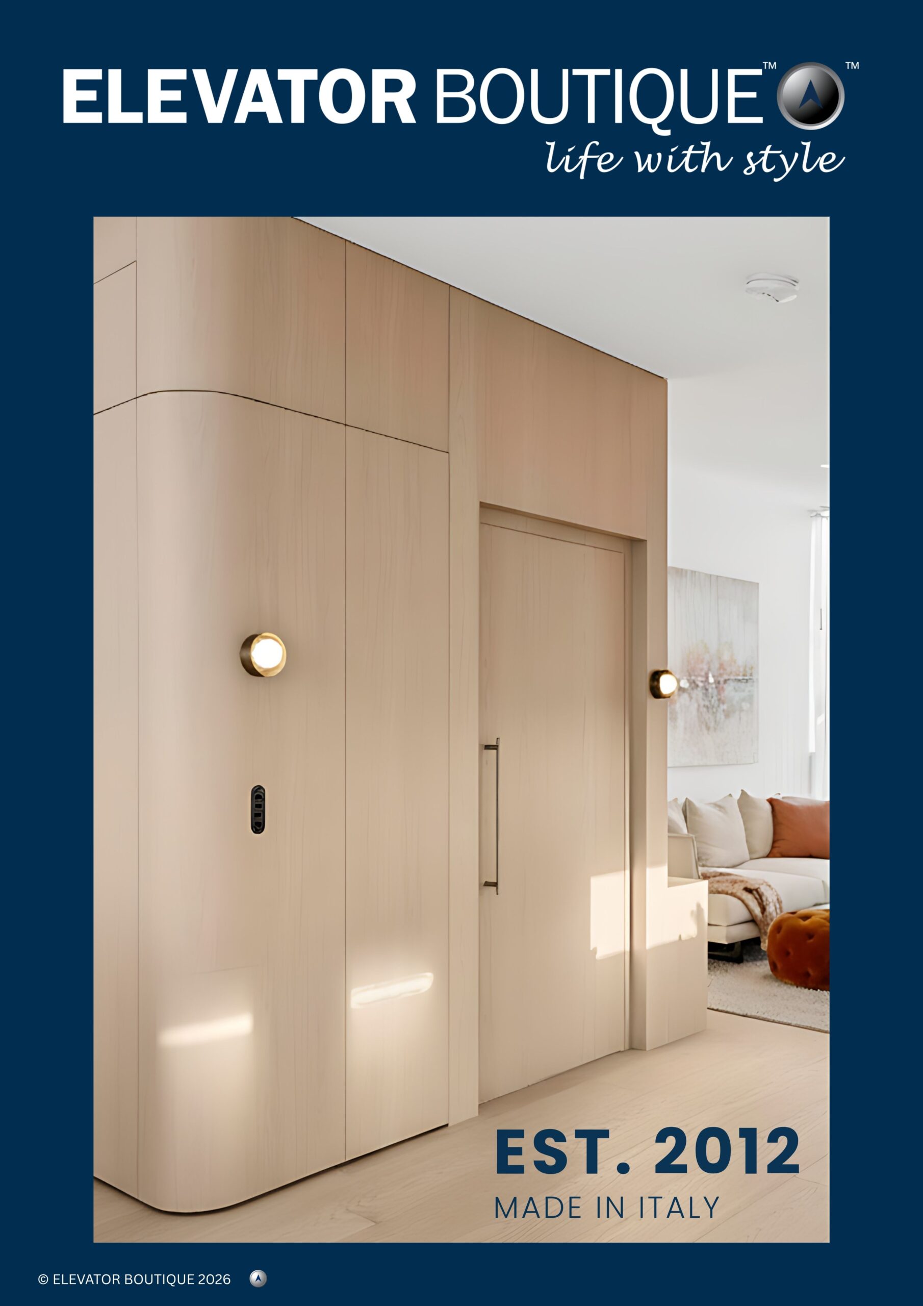 Lift Shop 2026 home lift brochure cover