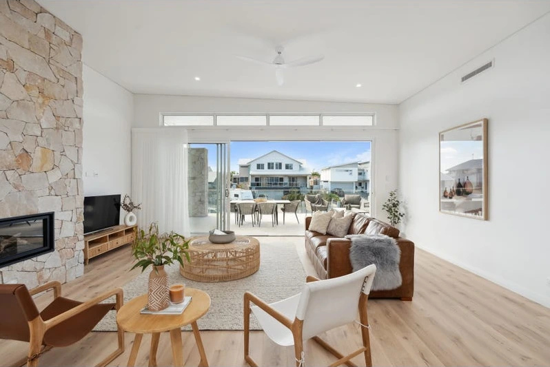 Hallway leading to the home lift in a Marmion home, Perth