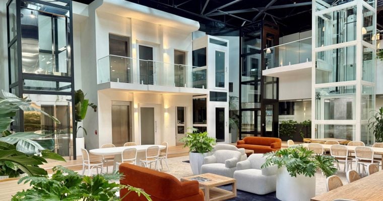Lifts in a showroom
