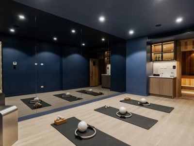 Dedicated wellness and fitness studio inside architect-designed Cremorne residence